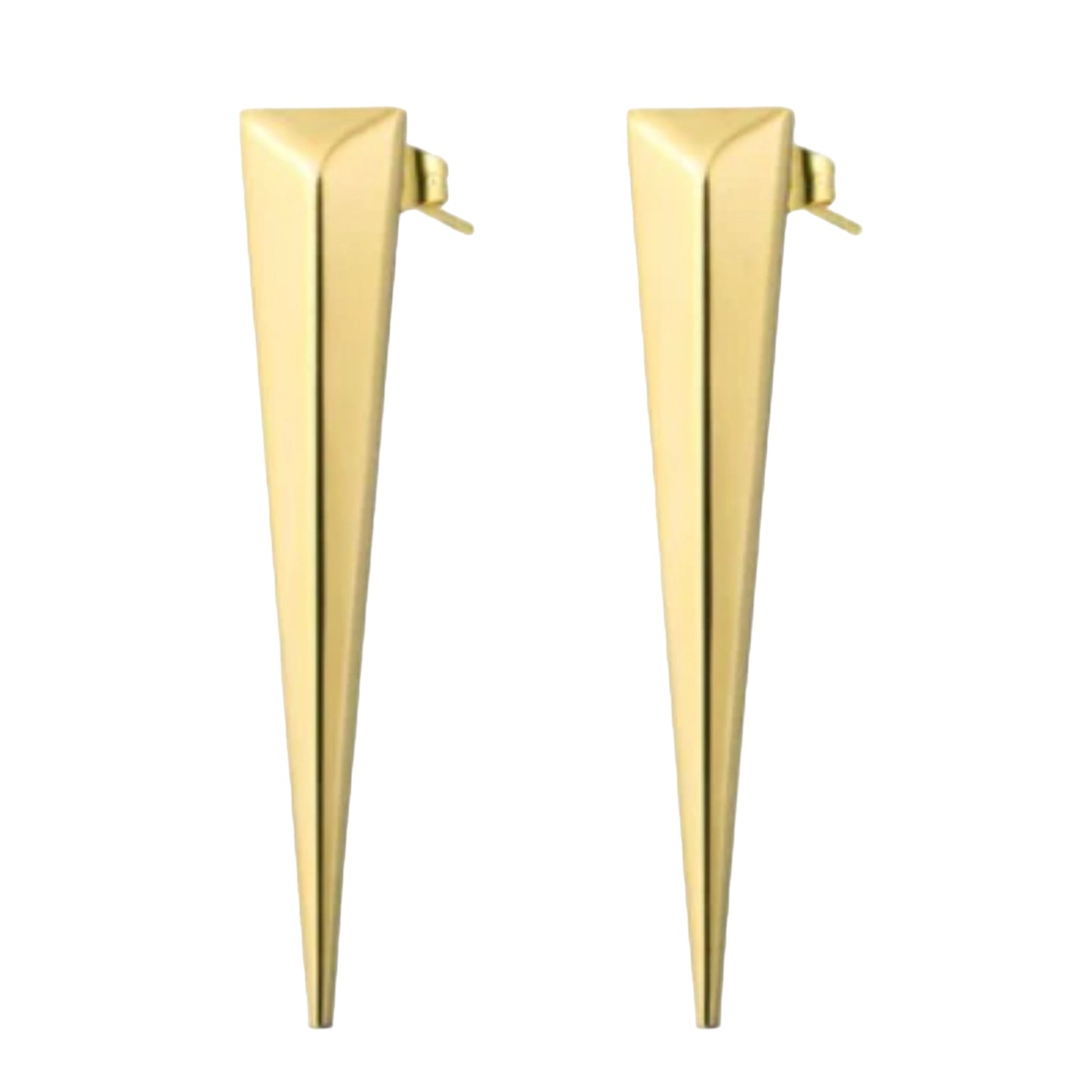 Triangle Gold Earrings